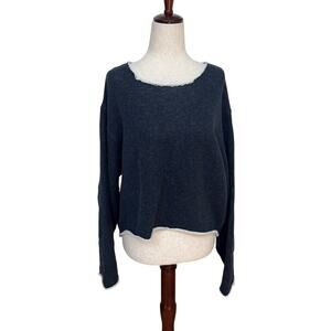 MOTHER Women's Cropped Oversized Sweatshirt Size M